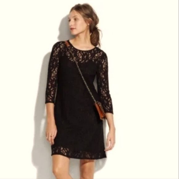 Madewell Dresses & Skirts - NEW Madewell Sheer Floral Lace Ilusion Sheath Dress 4